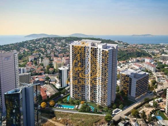 Almis La Mer Dragos 公寓，位于伊斯坦布尔马尔特佩
